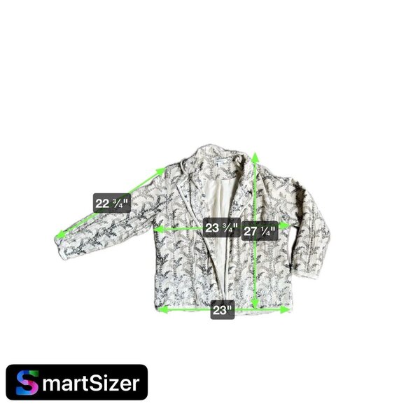 2/$18 Sale! Coldwater Creek Blazer Womens 1X Beaded Cotton Embroidered Boho Boxy - Picture 2 of 11